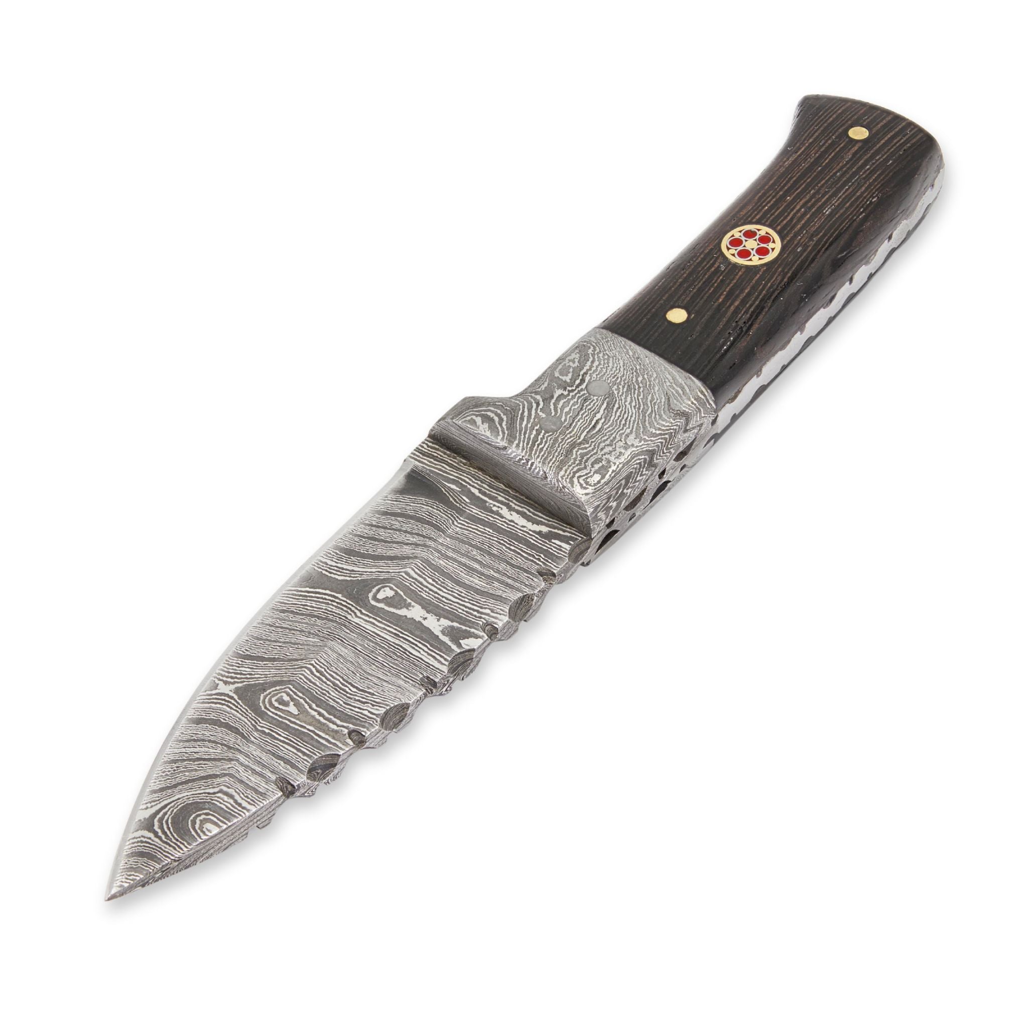 Bush Perk I, Damascs Steel, Handmade Skinning Hunting Knife