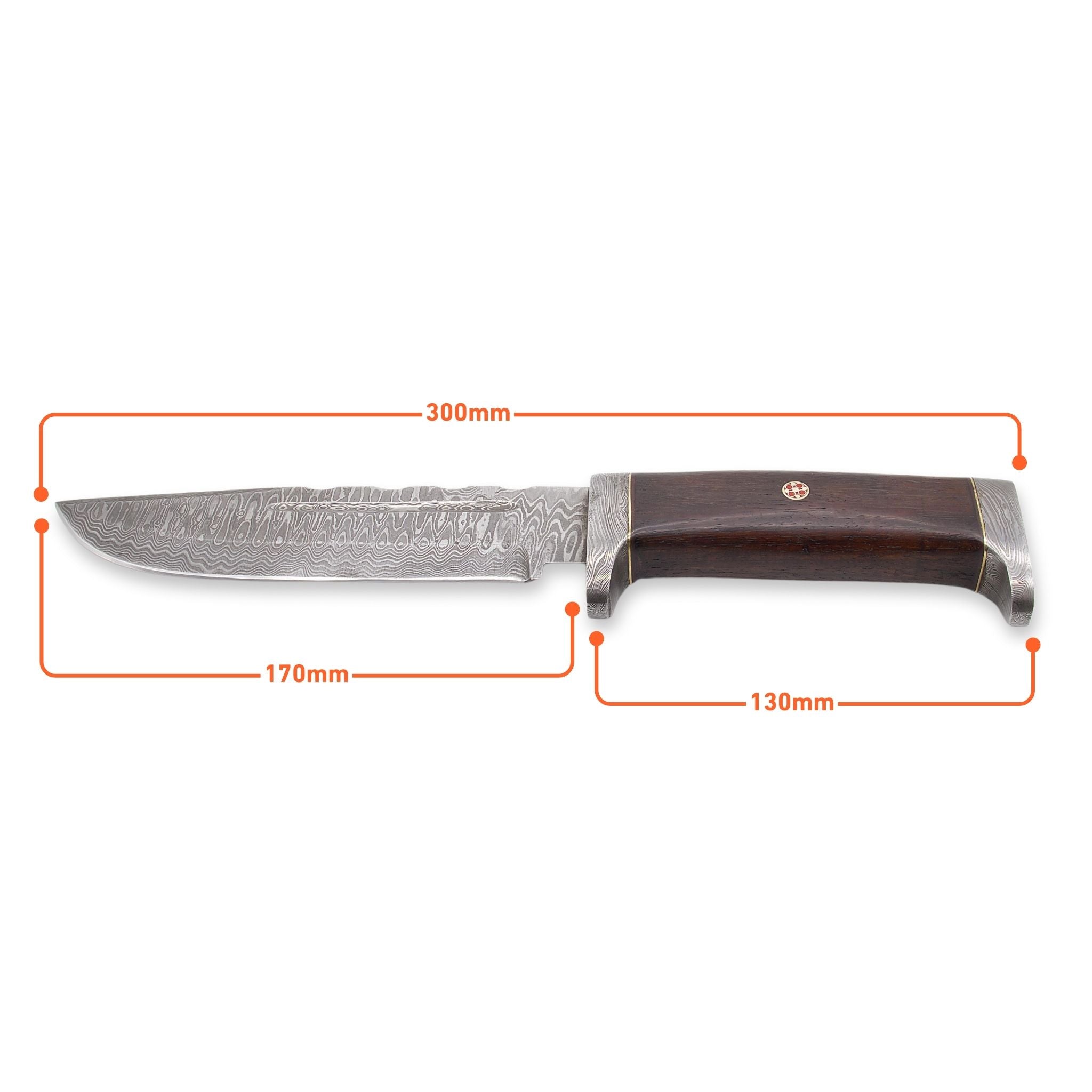 Maven Maxim II, Damascus Steel, Handmade Hunting Knife