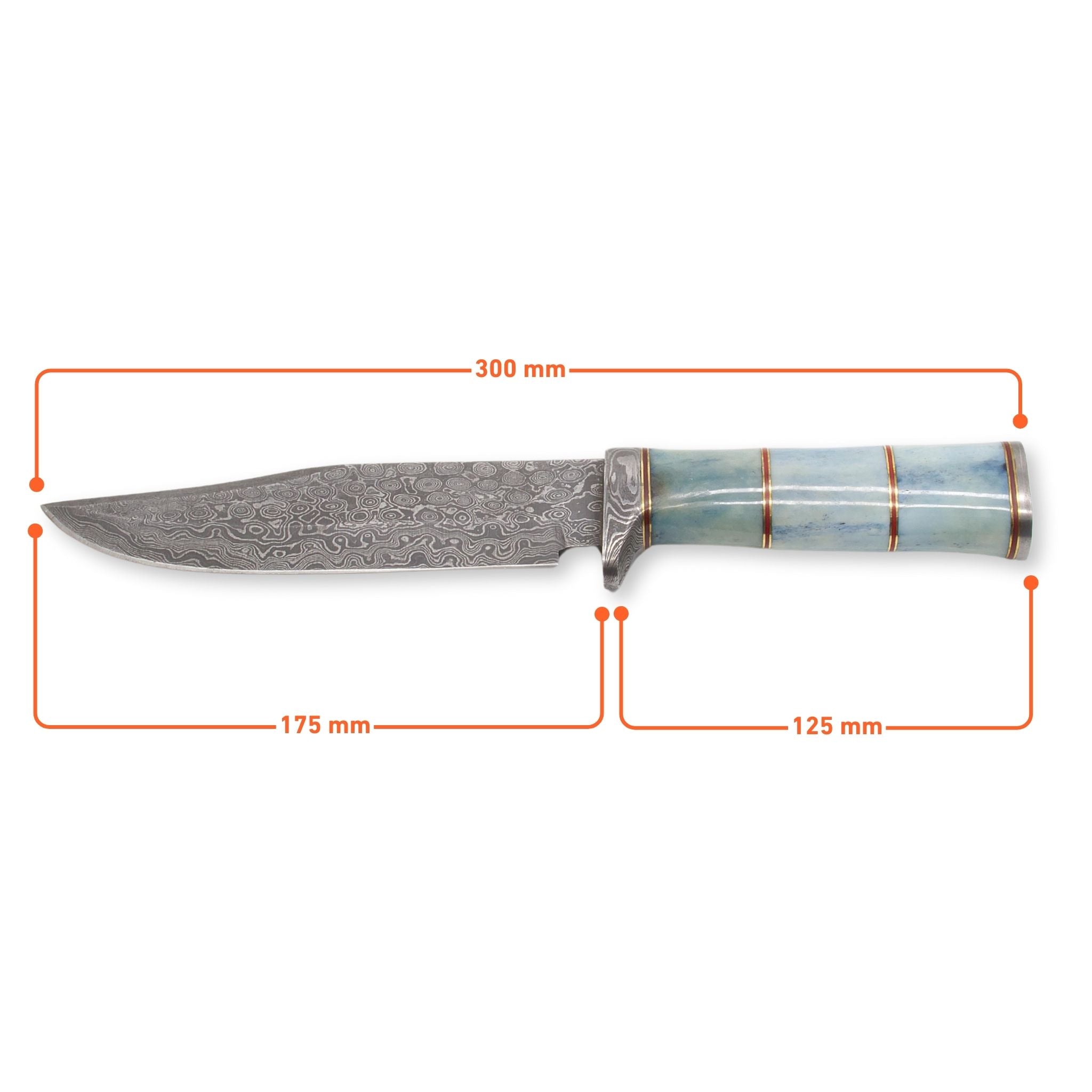 Maven Maxim IV, Damascus Steel, Handmade Hunting Knife