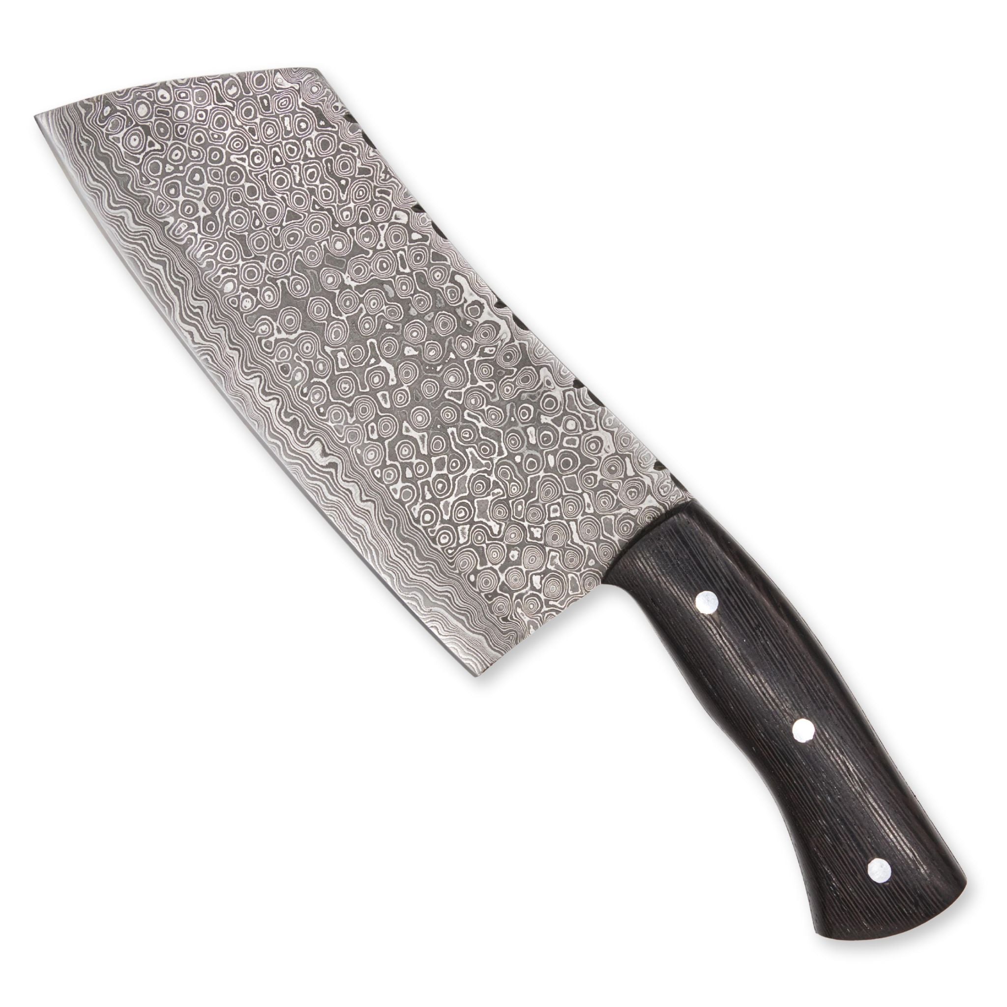 Max Mettle I, Damascus Steel, Handmade Chef's Meat Cleaver