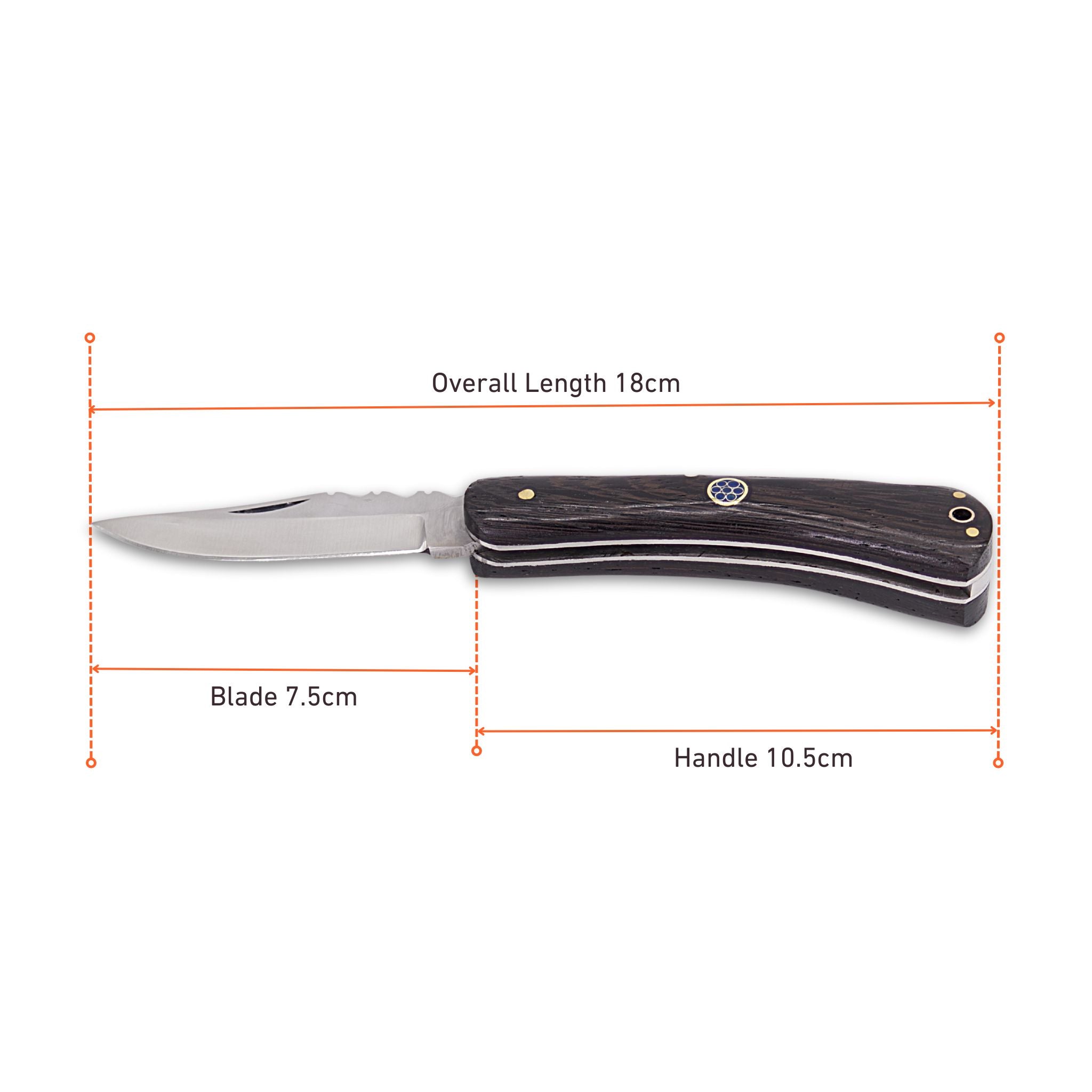 Gest Hawk II, Handmade Folding Knife, Stainless Steel Pocket Knife