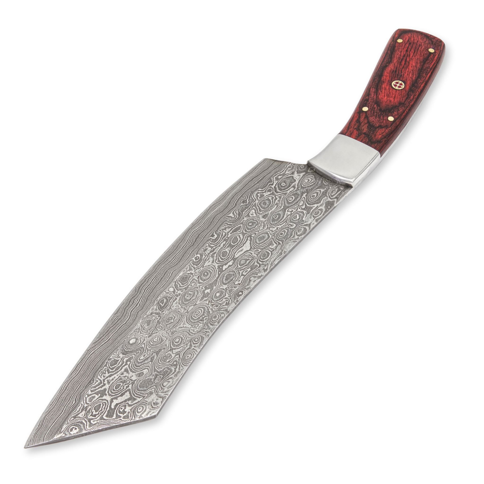 Chop Keen I Handmade Chef's Knife Damascus Steel Blade Pakkawood Handle
